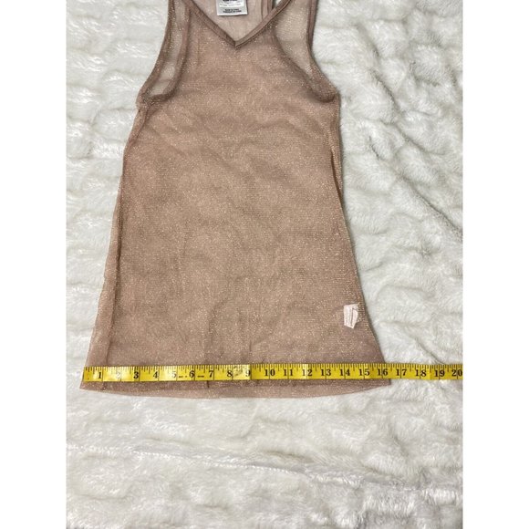 L.A. Express Womens Sheer Tank Top S Pink - Picture 5 of 10